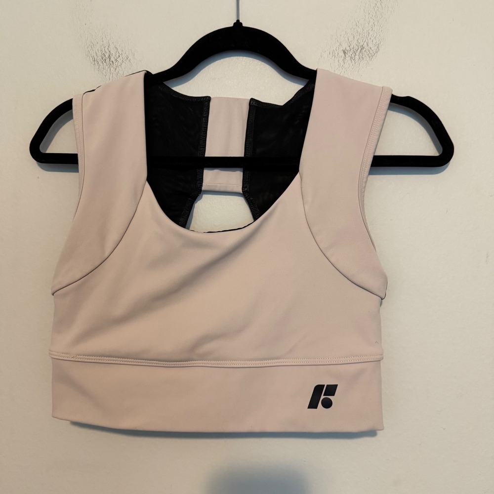 Forme Power Bra Womens L Ecru Black Posture Correcting Compression Sports Bra - Picture 3 of 5